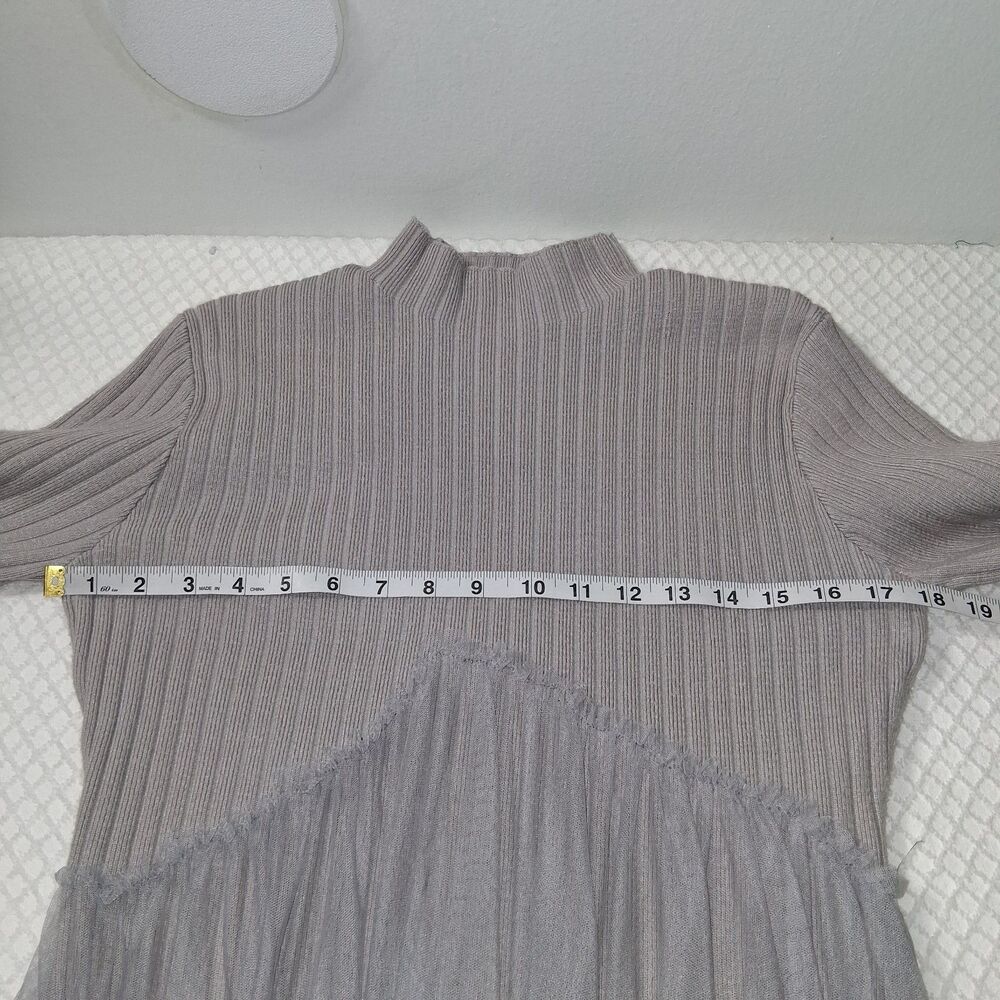 Sweater Layered Teired Tulle Midi Dress Sz M/L Ethereal Fairy Grunge Modest Comf - Picture 4 of 10